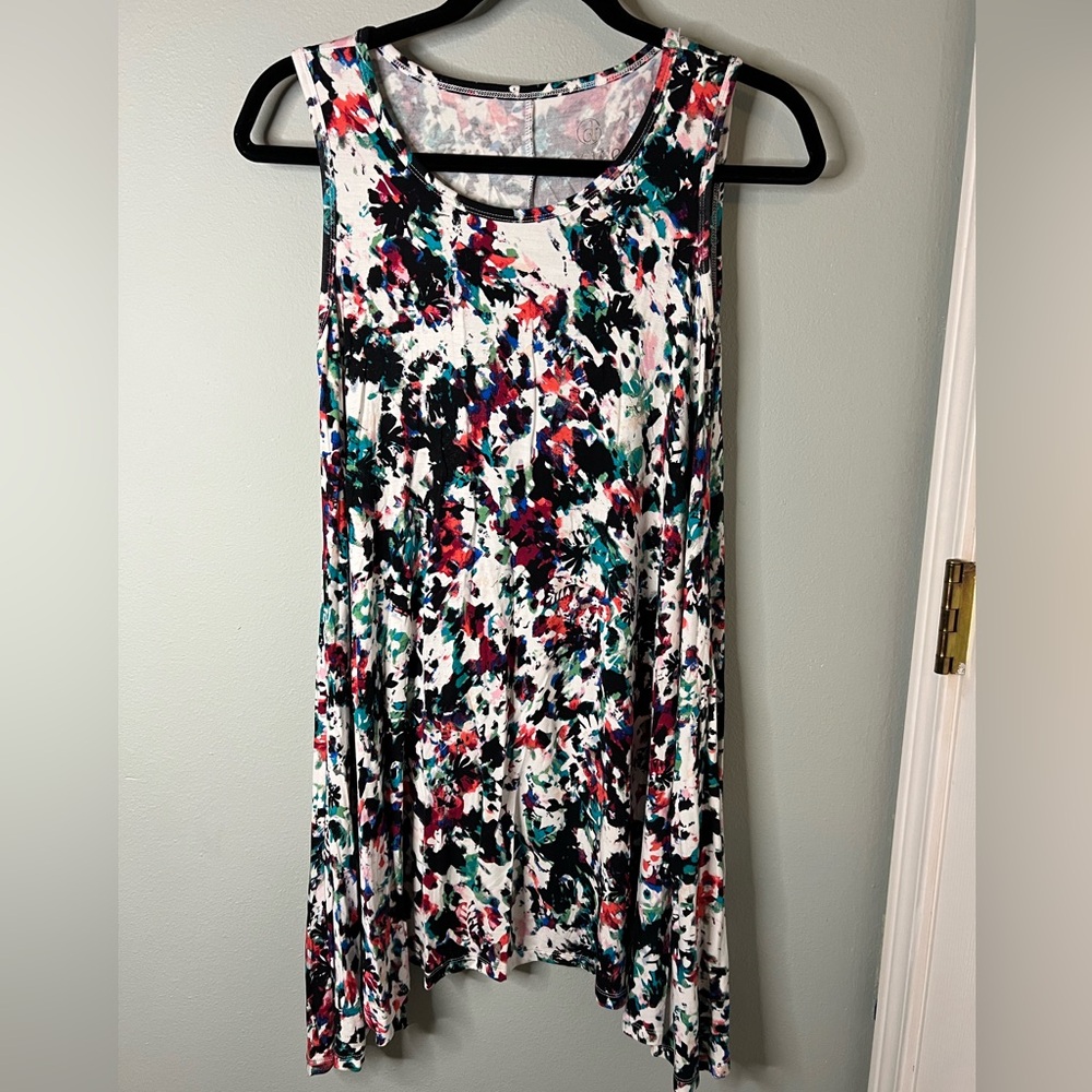 Decree Multicolor Abstract Tank Top